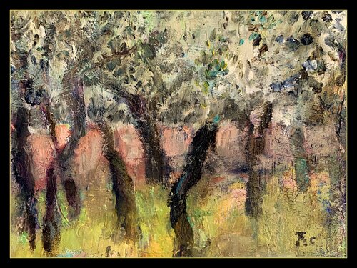 OLIVENHAIN AM GARDASEE di Barbara Schauß, Pittura in vendita su Singulart