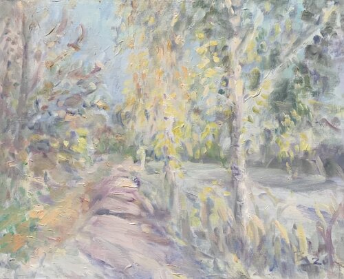 BIRKENWEG by Barbara Schauß, 油畫 for Sale on Singulart