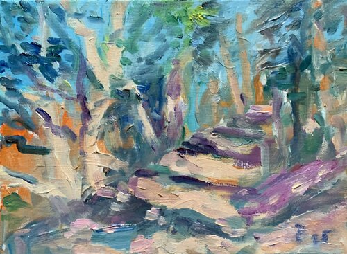 SOMMER IM WALD di Barbara Schauß, Pittura in vendita su Singulart