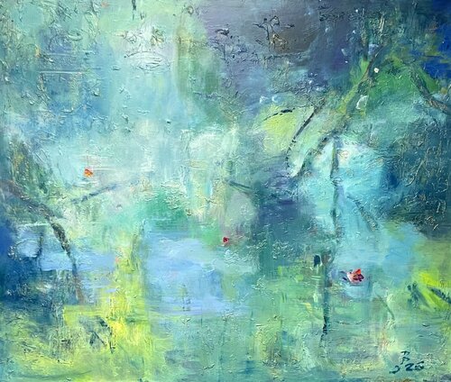 SUSHI GARDEN, Außengemälde by Barbara Schauß, Painting for Sale on Singulart