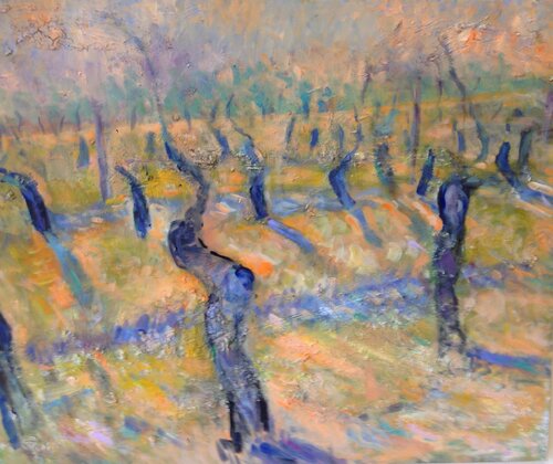 SONNE IM WEINBERG by Barbara Schauß, 회화 for Sale on Singulart