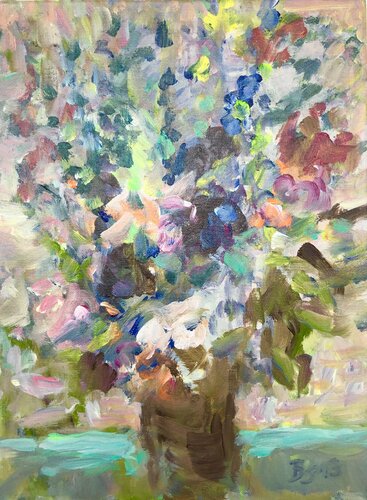 SOMMERBLUMENSTRAUSS di Barbara Schauß, Pittura in vendita su Singulart