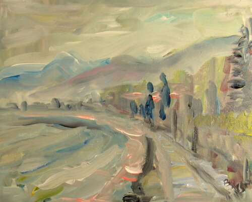 IMPRESSIONI DI BENACO par Barbara Schauß, Peinture en vente sur Singulart