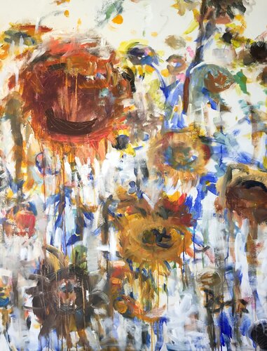 SONNENBLUMEN di Barbara Schauß, Pittura in vendita su Singulart