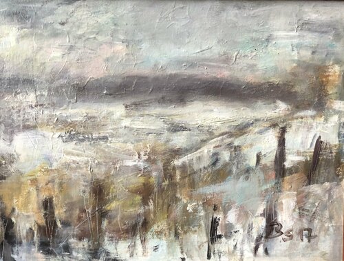 WEINBERG IM WINTER van Barbara Schauß, Schilderij te koop op Singulart