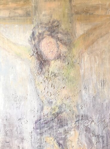 JESUS (DER SCHWARZE HERRGOTT) von Barbara Schauß, Malerei kaufen auf Singulart