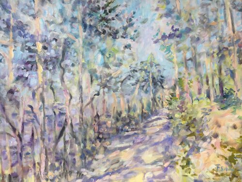 WALDWEG IN DER SONNE Barbara Schauß