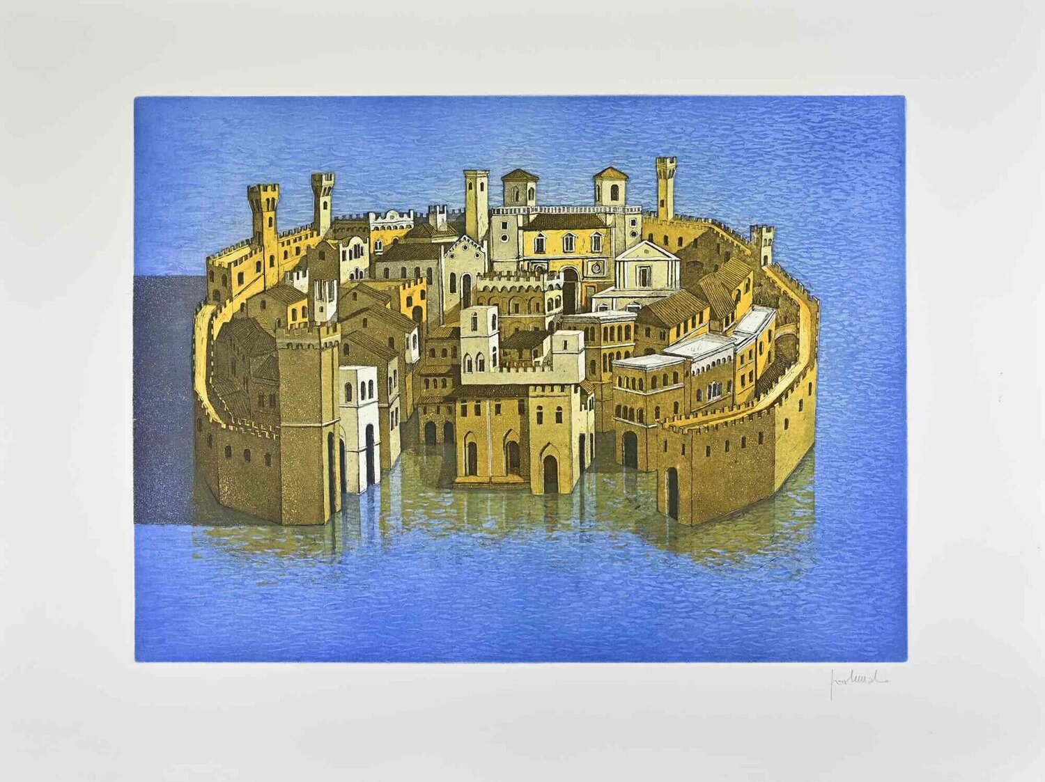 The City on the Water Franco Fortunato Druck zu verkaufen