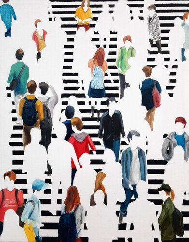 Postal Code 90212 - Los Ángeles van Martta García Ramo, Schilderij te koop op Singulart