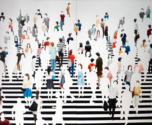 Fragmented reality van Martta García Ramo, Schilderij te koop op Singulart
