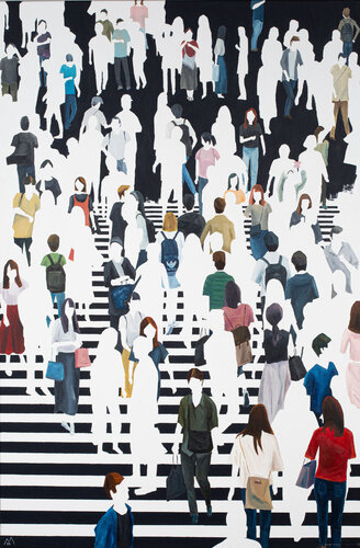 TOKIO - Alternativismo constructivo de Martta García Ramo, Pintura a la venta en Singulart