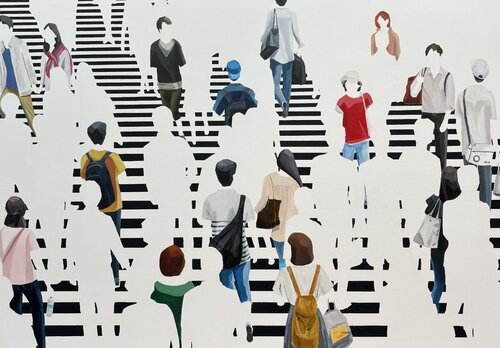 Parallel Lives van Martta García Ramo, Schilderij te koop op Singulart