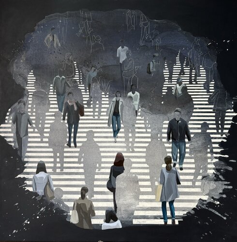 "Bubbles of opaque walls II" de Martta García Ramo, Pintura a la venta en Singulart