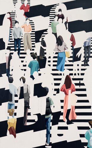 The Noise of Connection de Martta García Ramo, Pintura a la venta en Singulart