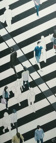 Cultura Binaria I van Martta García Ramo, Schilderij te koop op Singulart
