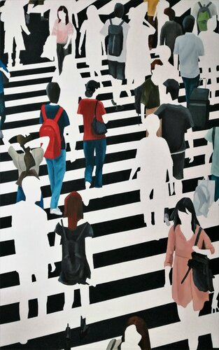 Descarta las lineas rectas di Martta García Ramo, Pittura in vendita su Singulart