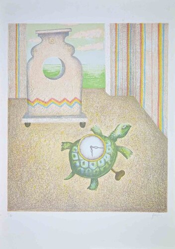 The Turtle-Clock di Enrico Benaglia, Stampa in vendita su Singulart