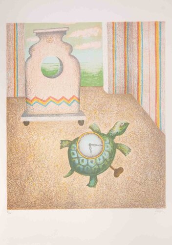 The Turtle-Clock van Enrico Benaglia, Afdruk te koop op Singulart