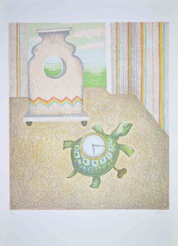 The Turtle-Clock von Enrico Benaglia, Druck kaufen auf Singulart