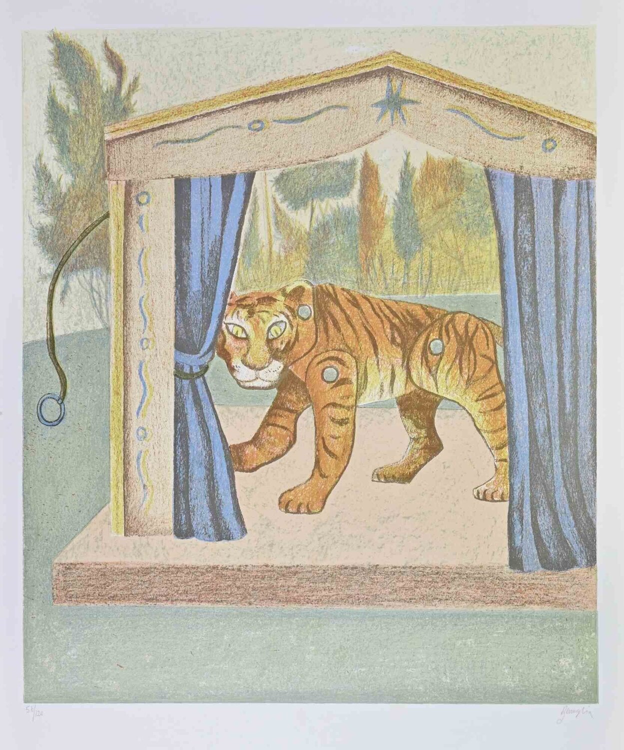 The Tiger Enrico Benaglia Afdruk te koop