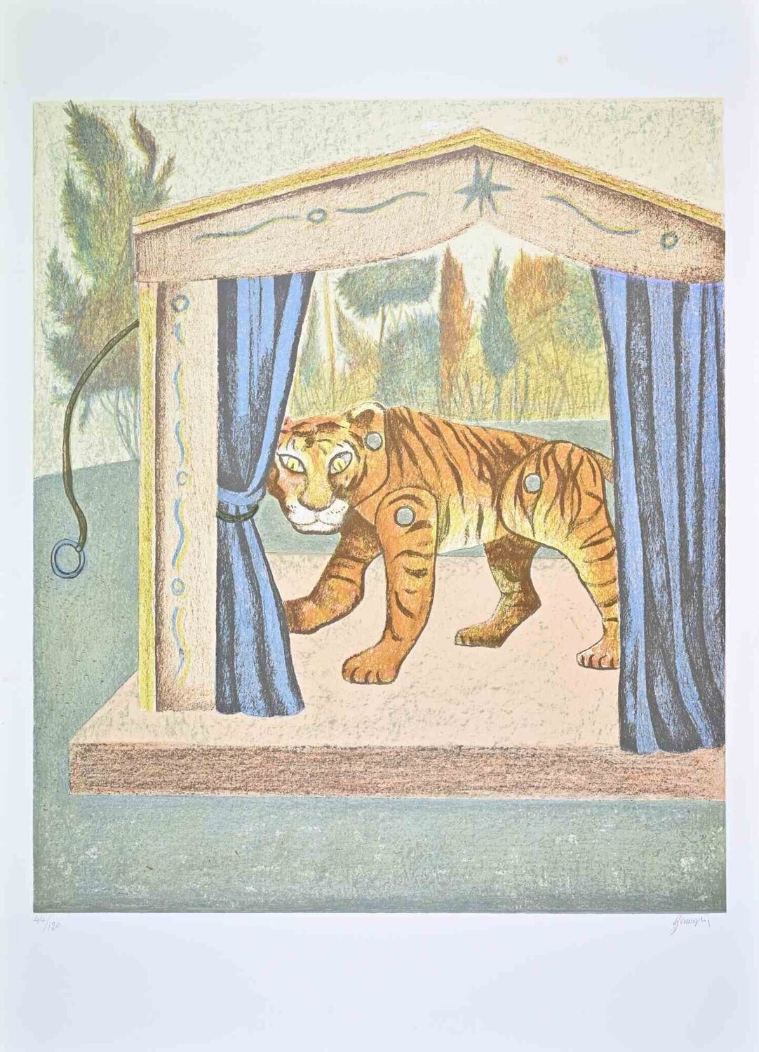 The Tiger Enrico Benaglia Afdruk te koop