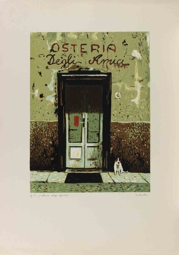Osteria degli Amici von Antonio Saliola, Druck kaufen auf Singulart