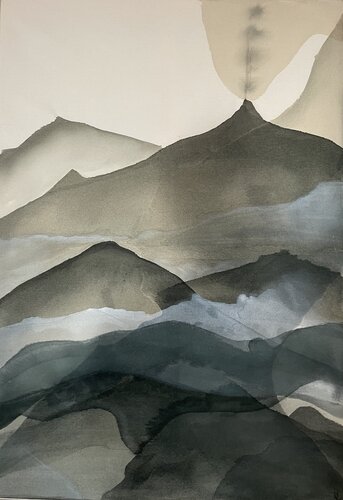 Nebellock I, 2024 par Paola Landolfi, Peinture en vente sur Singulart