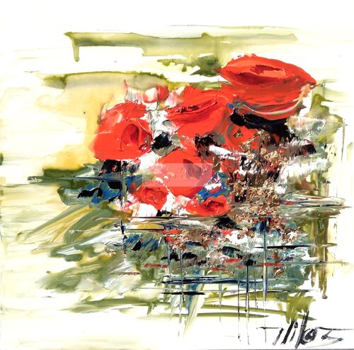 Petites fleurs von Corinne Vilcaz, Malerei kaufen auf Singulart