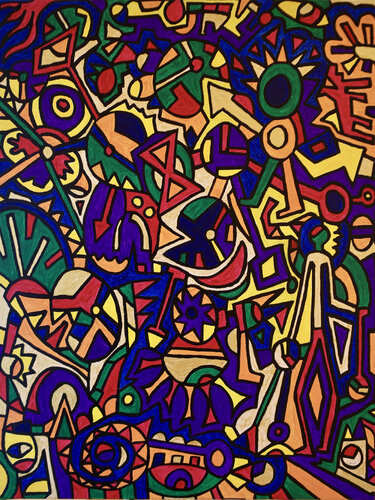 Irgendwas mit Zeit van Steffen Zehrfeld, Schilderij te koop op Singulart