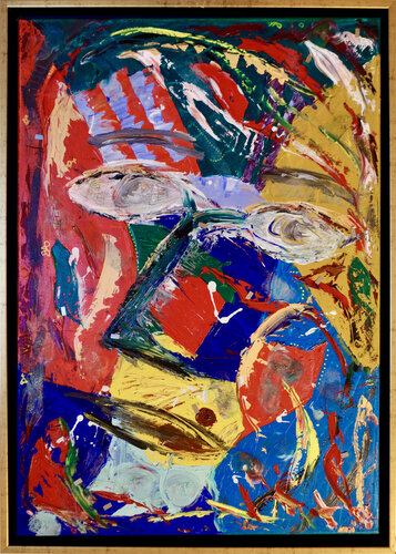 Vogel auf Kopf par Steffen Zehrfeld, Peinture en vente sur Singulart