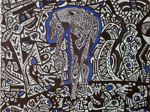 Blau / Phase 1 de Steffen Zehrfeld, Pintura a la venta en Singulart