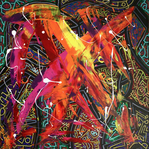 Bindung zu Verbindung von Steffen Zehrfeld, Malerei kaufen auf Singulart