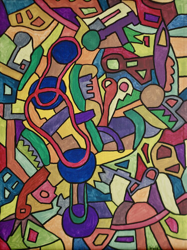 the timing chain van Steffen Zehrfeld, Schilderij te koop op Singulart