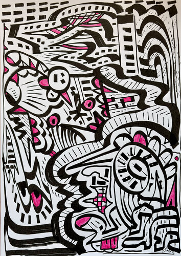 K-Scheune 7/50 von Steffen Zehrfeld, Zeichnungen kaufen auf Singulart