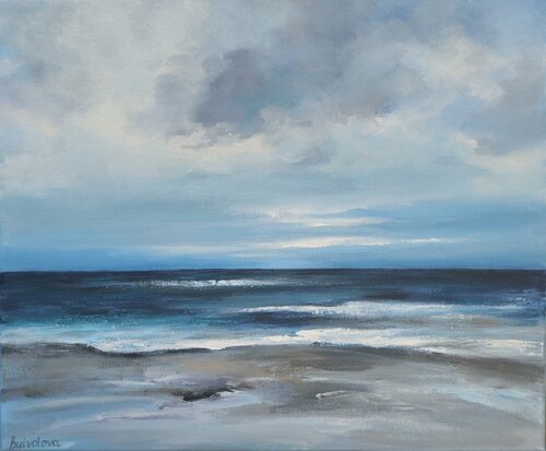 Morning on the sea coast de Iryna Buivolova, Pintura a la venta en Singulart
