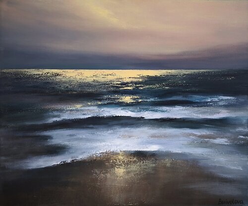 The Gold of the Fading Day de Iryna Buivolova, Pintura a la venta en Singulart