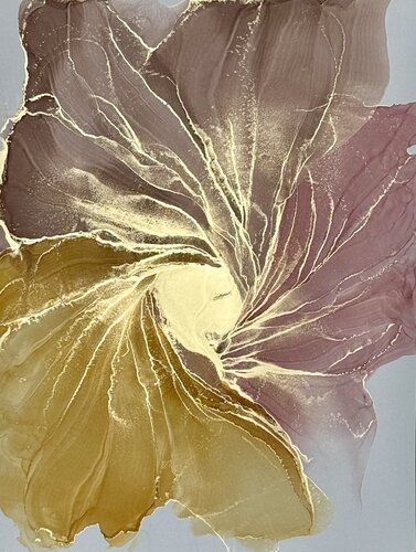 Abstract Flower Autumn von Anastasia Matas, Werk auf Papier kaufen auf Singulart