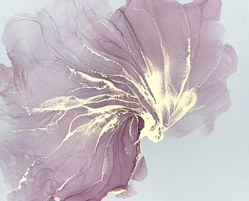 Abstract Flower Rose von Anastasia Matas, Werk auf Papier kaufen auf Singulart