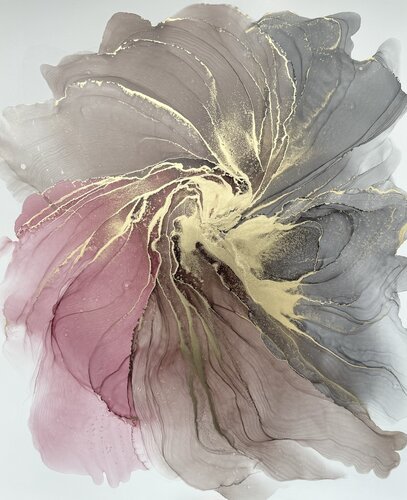 Abstract Flower Autumn von Anastasia Matas, Werk auf Papier kaufen auf Singulart