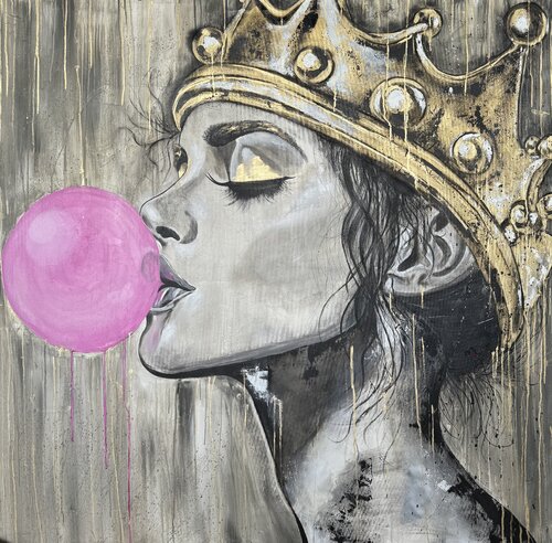 BUBBLE MUSE MARGRET von Anastasia Matas, Malerei kaufen auf Singulart