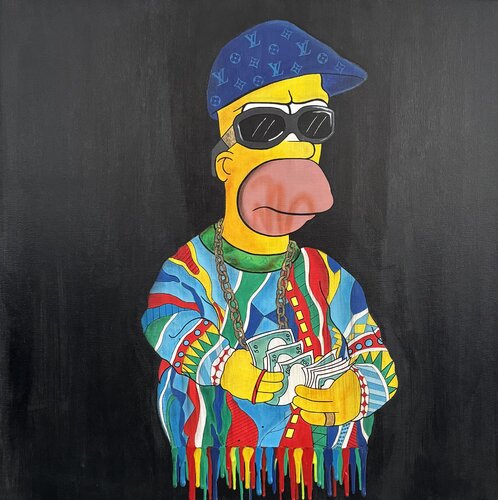 Boss Up Homer von Anastasia Matas, Malerei kaufen auf Singulart