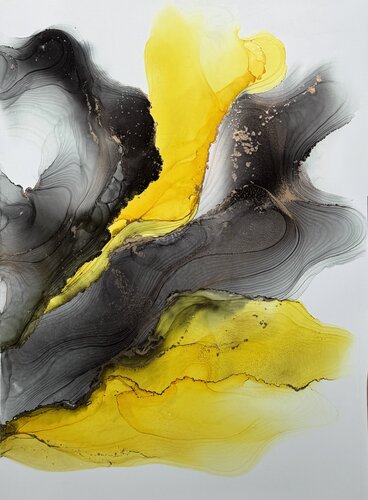 Yellow Touch 1 von Anastasia Matas, Werk auf Papier kaufen auf Singulart