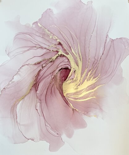 Abstract Flower Sakura von Anastasia Matas, Werk auf Papier kaufen auf Singulart