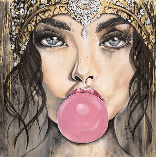 BUBBLE MUSE AURELIA von Anastasia Matas, Malerei kaufen auf Singulart