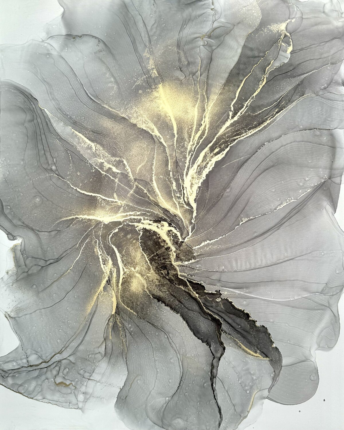 Abstract Black Flower Anastasia Matas