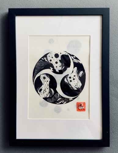 KA_MON Left three tomoeⅡ 和泉(IZUMI) by Tomoe Koei, Painting for Sale on Singulart