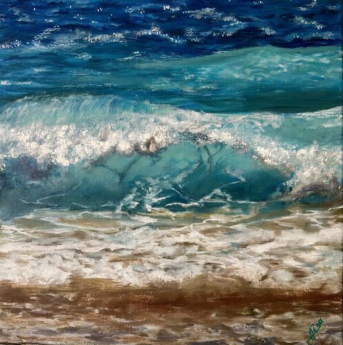Waves by Aisylu Burangulova, 油畫 for Sale on Singulart