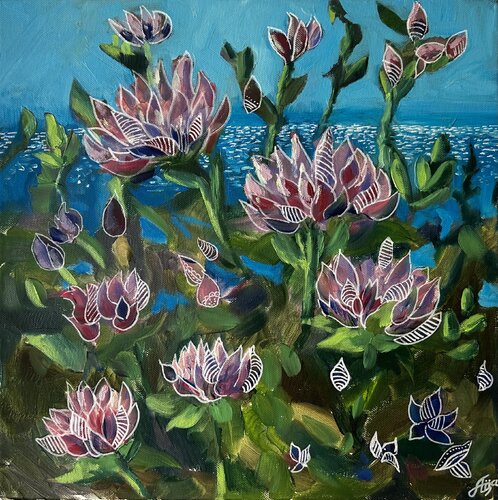 Blooming wildflowers von Aisylu Burangulova, Malerei kaufen auf Singulart