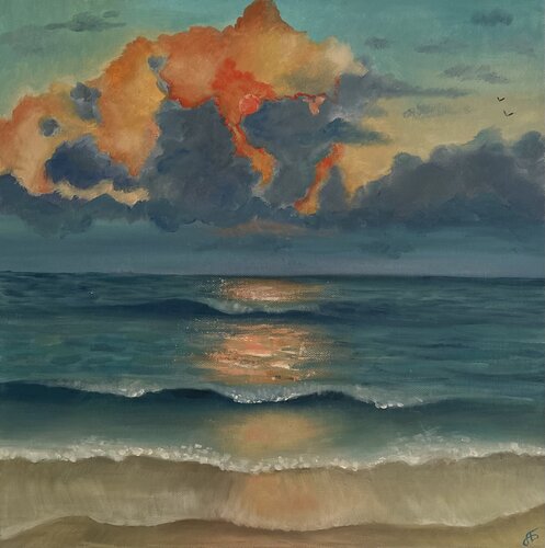 Whispers of the horizon by Aisylu Burangulova, 油畫 for Sale on Singulart