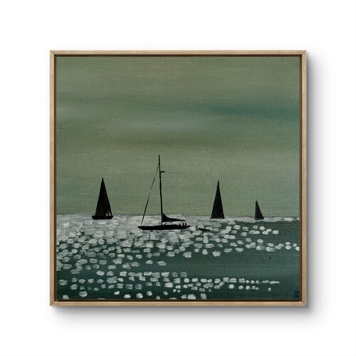 “Still Water, Dark Sails” by Aisylu Burangulova, 油畫 for Sale on Singulart